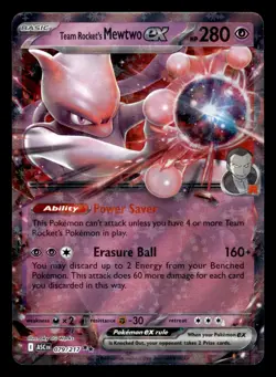 Team Rocket's Mewtwo ex 079/217 Double Rare Ascended Heroes Pokemon Card - Image 1