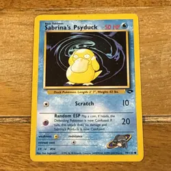 Pokemon TCG Sabrina's Psyduck Gym Challenge Card Regular Card 99/132 - Image 1