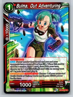 Dragon Ball Super Bulma Out Adventuring BT10-012 UC Red Super Combo Card - Image 1