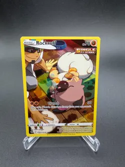 Rockruff TG07/TG30 Silver Tempest Full Art Ultra Rare Holo Pokemon Card NM - Image 1