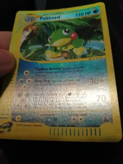 Pokemon Card Politoed Skyridge 25/144 Rare Reverse Holo Eng Excellent - Image 2