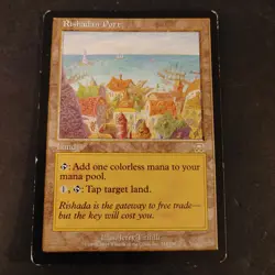 Rishadan Port Mercadian Masques Rare Land MTG HP-MP - Image 1