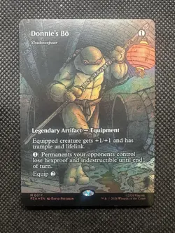 Donnie's Bo - 0017 - M -Foil - Borderless - TMNT - MTG - NM/M - Image 1