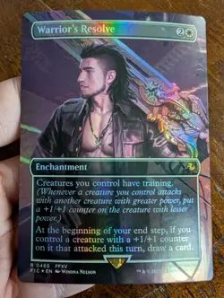 Warrior's Resolve (Borderless) Commander: Final Fantasy Foil - Image 1