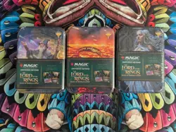 1x Sealed Full Set 3 LOTR Tins Magic The Gathering - Image 1