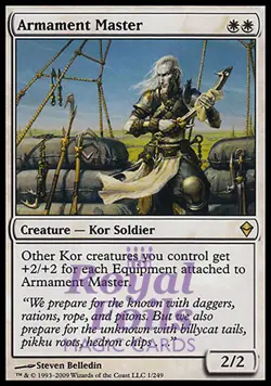 Armament Master 2x FOIL ZEN MTG Zendikar Rare MINT white - Image 1