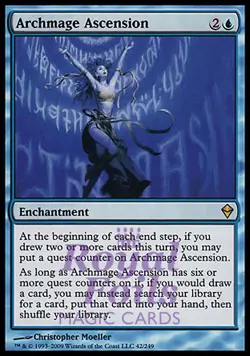 Archmage Ascension 1x FOIL ZEN MTG Zendikar Rare MINT blue - Image 1