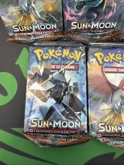 Pokemon TCG Sun & Moon Burning Shadows Booster Pack Set Lot Of 5 Ho-Oh Marshadow - Image 5