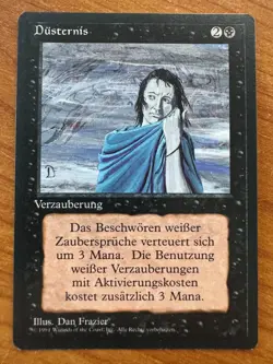 Magic MTG Gloom German FBB Revised SP+/NM-! 1 of 2 - Image 1