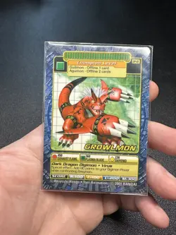 Digimon Digi-Battle Card Game Growlmon DP-01 Plastic Toy Exclusive Promo - Image 1