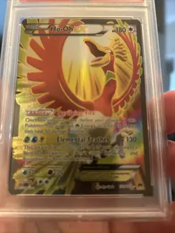 Pokemon TCG Ho-Oh EX Full Art Ultra Holo Rare Card 121/122 PSA 6 - Image 2