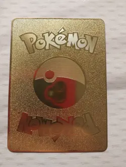 Gold Metal Arceus VMAX Pokemon Card heavy wear on front scratches - Image 2