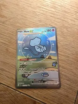 NM Pokemon Mew EX TCG Card Paldean Fates Sir 'Bubble Mew' 232/091 - Image 4