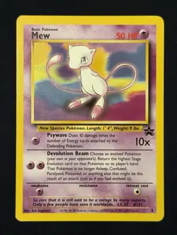 Mew #8 - Black Star Promo - Rare WoTC Pokemon Card - Image 1