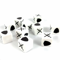 Magic the Gathering Duel Deck Dice Set of 10 - Swords & Shield Symbols MTG - Image 2