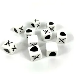 Magic the Gathering Duel Deck Dice Set of 10 - Swords & Shield Symbols MTG - Image 4