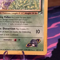 Pokemon Card - Sabrina's Venomoth Gym Heroes 34/132 Rare HP - Image 3