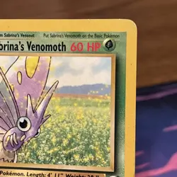Pokemon Card - Sabrina's Venomoth Gym Heroes 34/132 Rare HP - Image 4