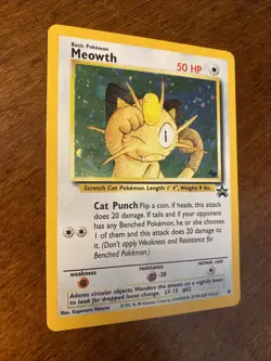 Meowth #10 Game Boy Pokemon Wizards Black Star Promo WOTC - LP MP Check Photos - Image 3