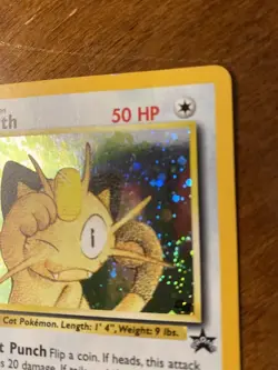 Meowth #10 Game Boy Pokemon Wizards Black Star Promo WOTC - LP MP Check Photos - Image 4