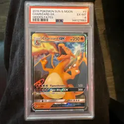 Pokemon Charizard GX 9/68 - Hidden Fates Holo 2019 - PSA 6 EX-MT - Image 1