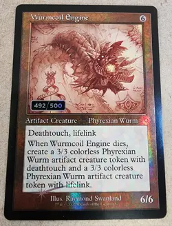 Wurmcoil Engine - #492/500 Foil Serialized - The Brothers' War Retro - Mtg - Image 1