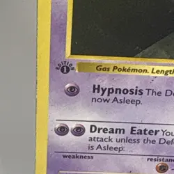 Damaged Pokemon TCG Haunter Base Set (Shadowless) 1st Edition 029/102 Uncommon - Image 5