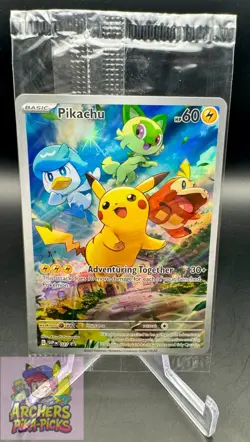 PIKACHU-027-SEALED-SCARLET AND VIOLET ETB PROMO-POKEMON-FREE SHIPPING! - Image 1
