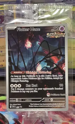 Pokemon Center Flutter Mane SVP097 Stamped Promo SEALED ETB Exclusive NM/MINT - Image 2