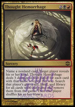 Thought Hemorrhage 1x FOIL ARB MTG Alara Reborn Rare MINT black red - Image 1