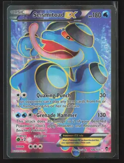 Seismitoad EX (106 Full Art) Ultra Rare XY - Furious Fists 106/111 LP Pokemon - Image 1