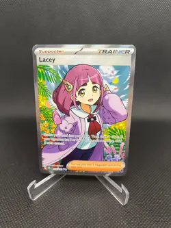 Lacey 166/142 SV07: Stellar Crown Ultra Rare Full Art Trainer Pokemon - Image 1