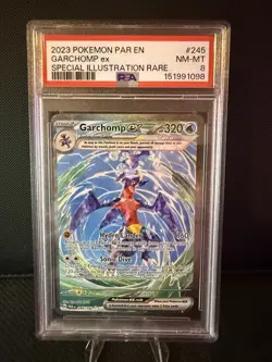 2023 Pokemon PSA 8 Garchomp EX #245/182 S&V Paradox Rift SIR - Image 1