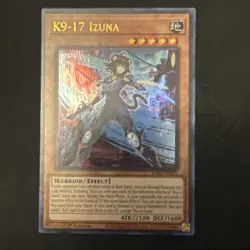 Yugioh! TCG - K9-17 Izuna - Ultra Rare - JUSH-EN031 - Justice Hunters - 1st - Image 1