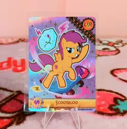 My Little Pony MLP Kayou English Card Moon 2 LSR Scootaloo MLPME02-LSR-010L4 - Image 1