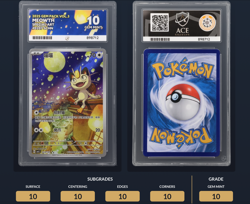 Pokemon Meowth Illustration Rare Card Gem Vol 3 0207/07 Chinese Exclusive Ace 10 - Image 3