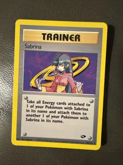 1x SABRINA TRAINER 110/132 - GYM CHALLENGE - NON HOLO UNLIMITED POKEMON CARD NM - Image 1
