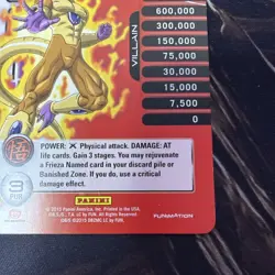 Dragon Ball Z Frieza Golden 2015 SDCC San Diego Comic Con Panini Promo Card P16 - Image 4