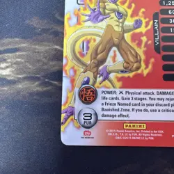 Dragon Ball Z Frieza Golden 2015 SDCC San Diego Comic Con Panini Promo Card P16 - Image 5
