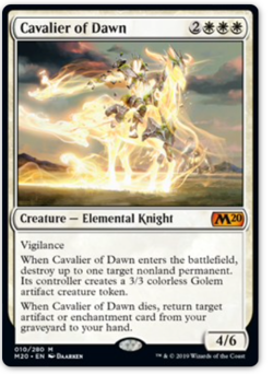 Cavalier of Dawn - LP - MYTHIC RARE - Core 2020 - MTG - Magic The Gathering - Image 1