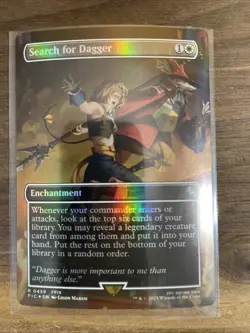 Search for Dagger (Borderless) (Foil) R0459 Final Fantasy FIC Magic MTG NM - Image 1