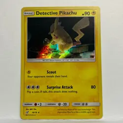 2019 Pokemon Detective Pikachu Holo Rare Basic 10/18 English - Image 1