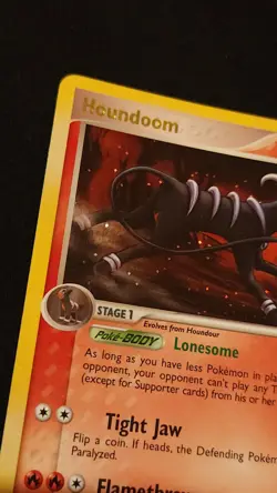Houndoom 7/115 — Pokemon EX Unseen Forces (2005) — Reverse Holo Stamped — LP - Image 3