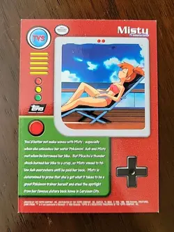 NM! 1999 Pokemon TV Animation Series 1 Misty #TV3 Black Logo - Image 2