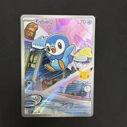 Pokemon Black Star Promo Piplup 042 NM - Image 2