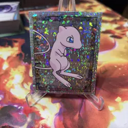 1999 Merlin Nintendo Pokemon Stickers Mew S23 Special Glitter Holo NM - Image 1