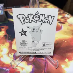 1999 Merlin Nintendo Pokemon Stickers Mew S23 Special Glitter Holo NM - Image 2