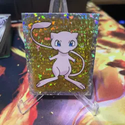 1999 Merlin Pokemon Special Glitter Stickers Mew #25 MINT - Image 1