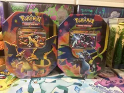 Pokemon TCG - 🔥 Mega Charizard X ex AND Y ex Tin Set 🐉 - New / Sealed In Hand - Image 2