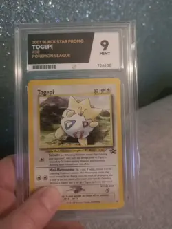 2001 Black Star Promo Togepi #30 Pokemon Wizard of Coast Grade Mint 9 Pokemon - Image 2